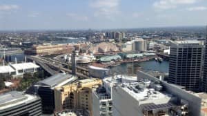 A superb view over Darling Harbour...from Fraser Suites Sydney